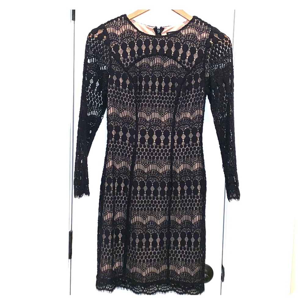 WhiteHouse BlackMarket black lace sheath dress